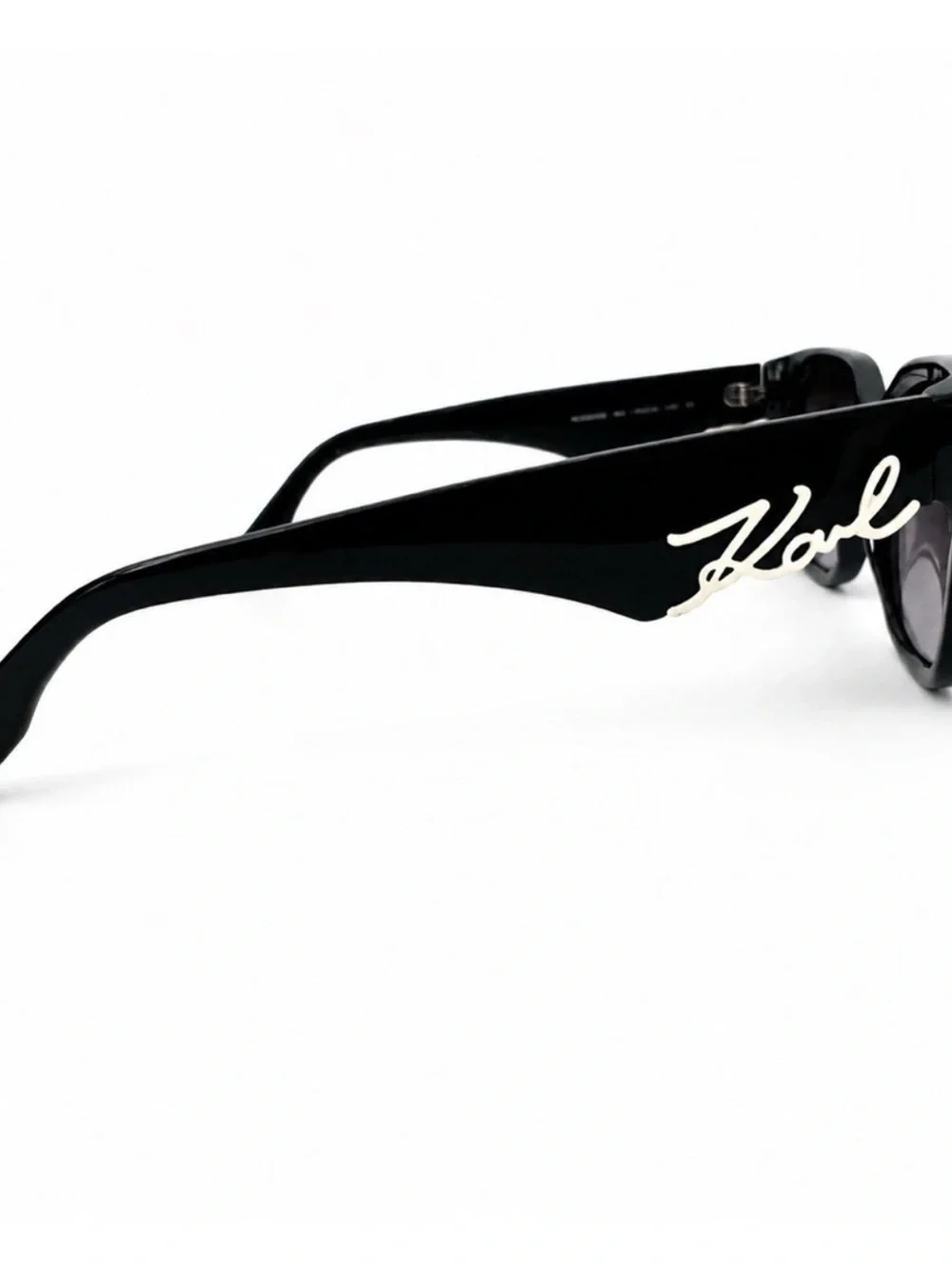 Karl Lagerfeld Black Frame Sunglasses with Gradient Lenses
